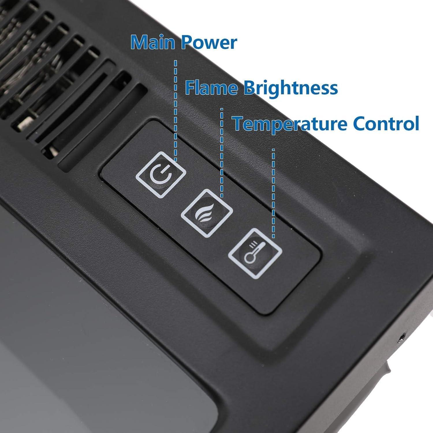 Chimenea Eléctrica HPW 1400W Montada en Pared con Control Remoto