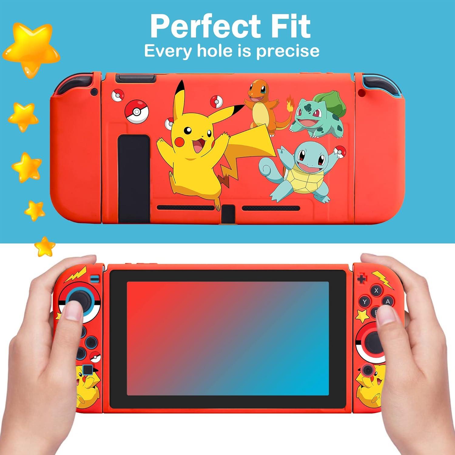 Funda Protectora Xcitifun para Nintendo Switch - Rojo Kawaii
