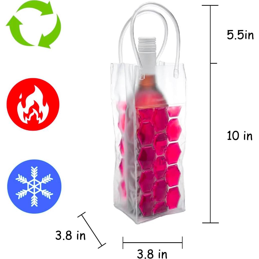 Bolsa Enfriadora de Vino Coldchill Rosa 750ml Plegable