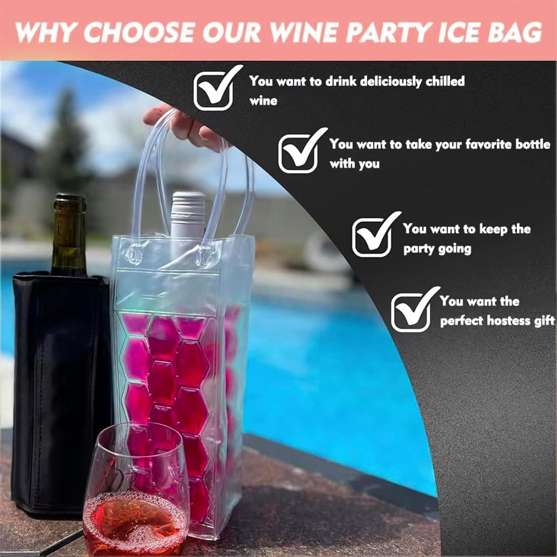 Bolsa Enfriadora de Vino Coldchill Rosa 750ml Plegable