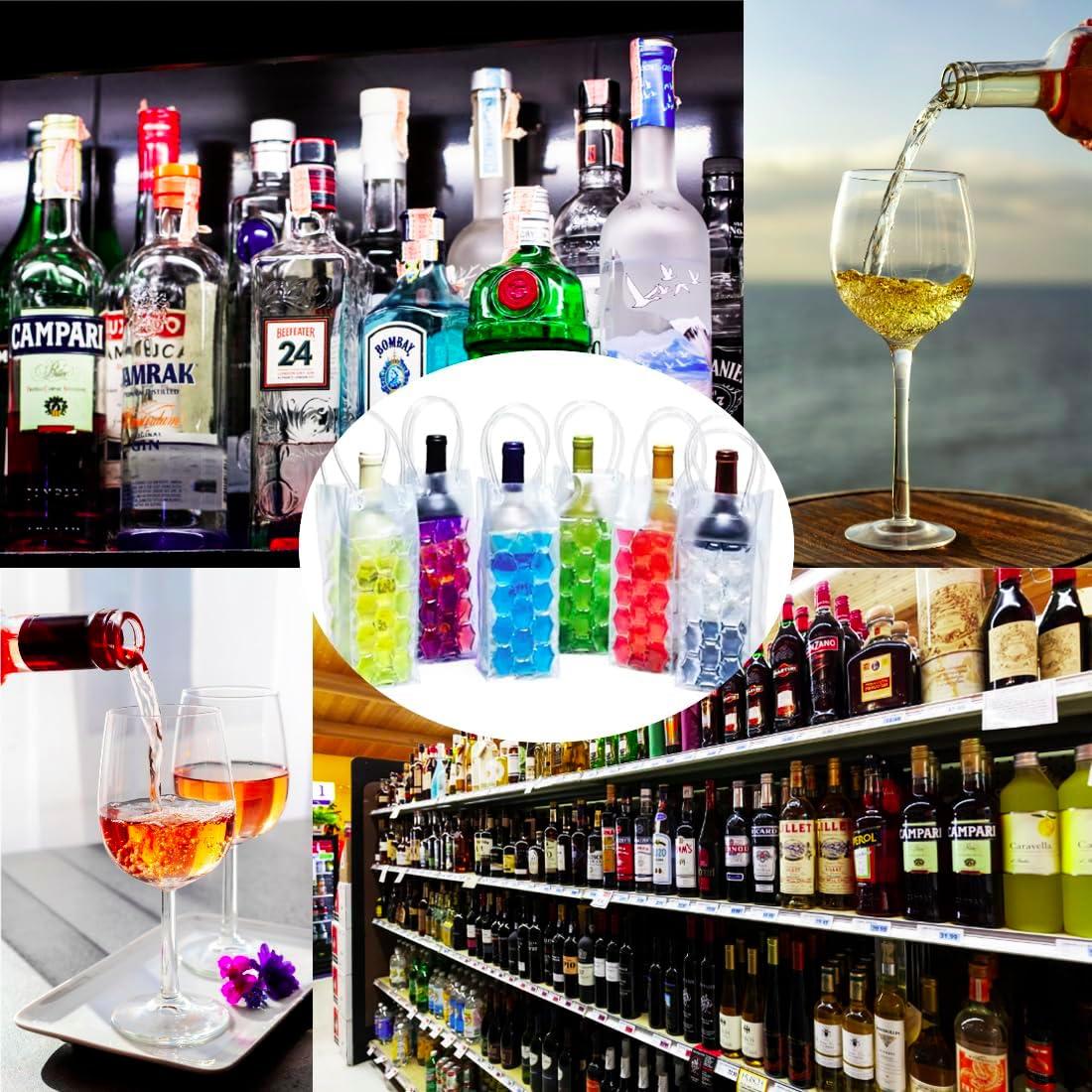 Bolsa Enfriadora de Vino Coldchill Rosa 750ml Plegable