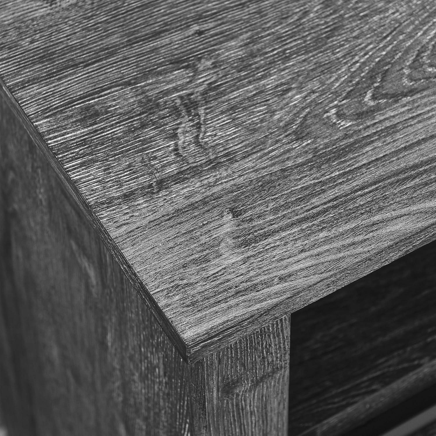 Centro de Entretenimiento con Chimenea Eléctrica 152 cm Roble Oscuro