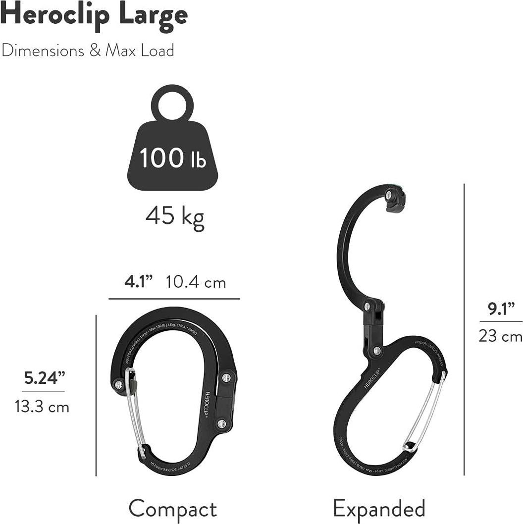 Heroclip GEAR AID Grande Clip Carabinero 45kg Azul