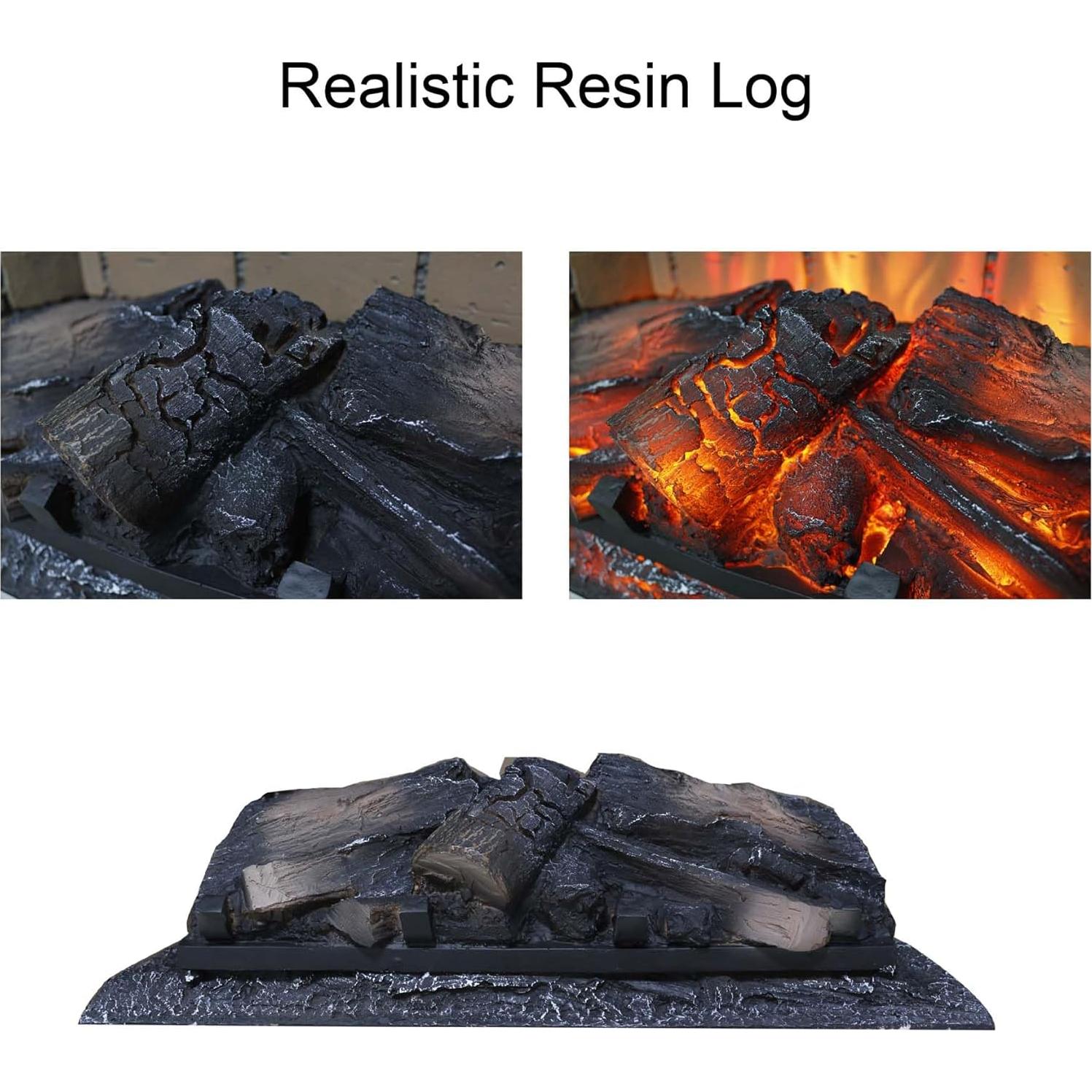 Insertable de Chimenea Eléctrica TMEOSK 60 cm Cuarzo Infrarrojo