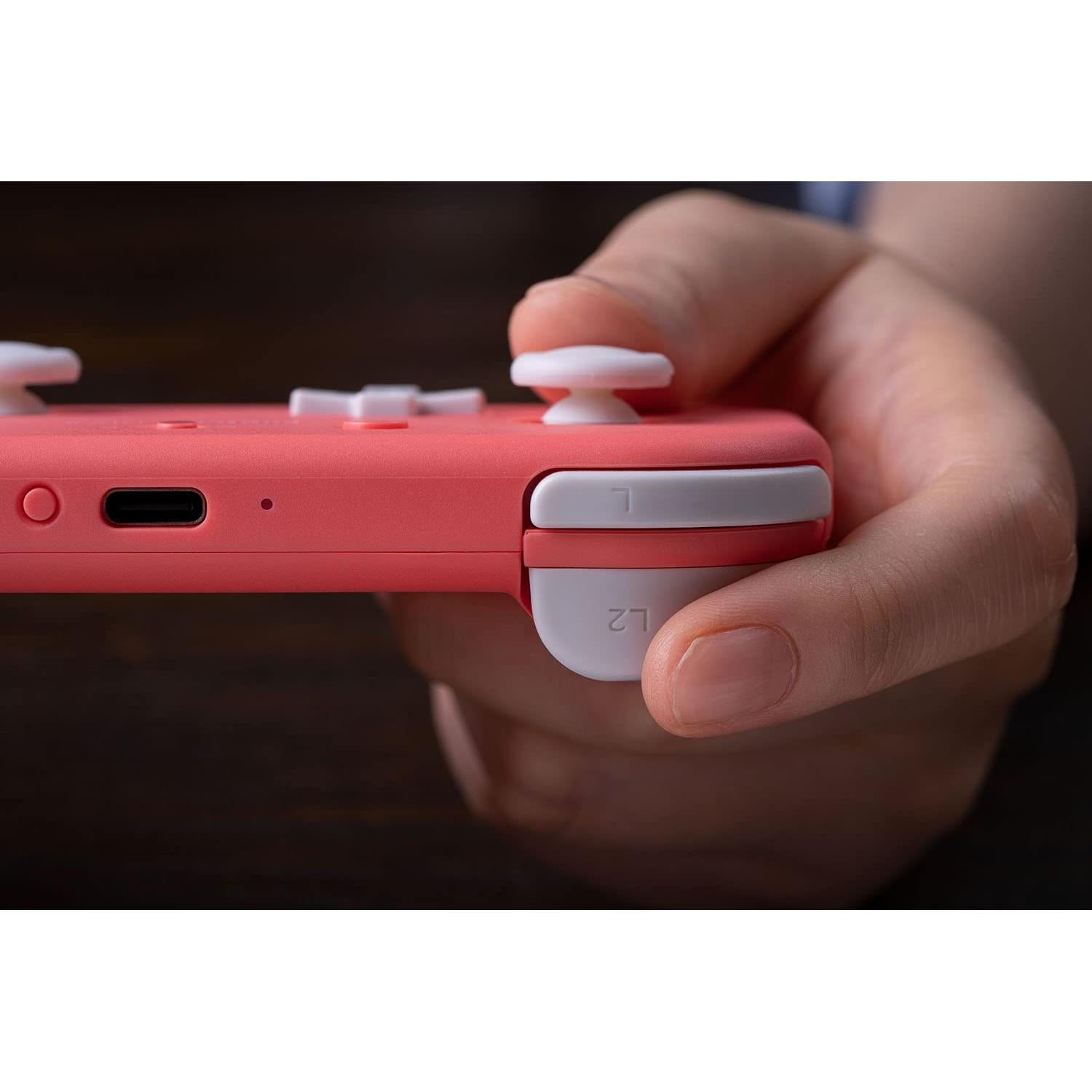 Controlador Bluetooth 8Bitdo Lite 2 Rosa para Switch y Android