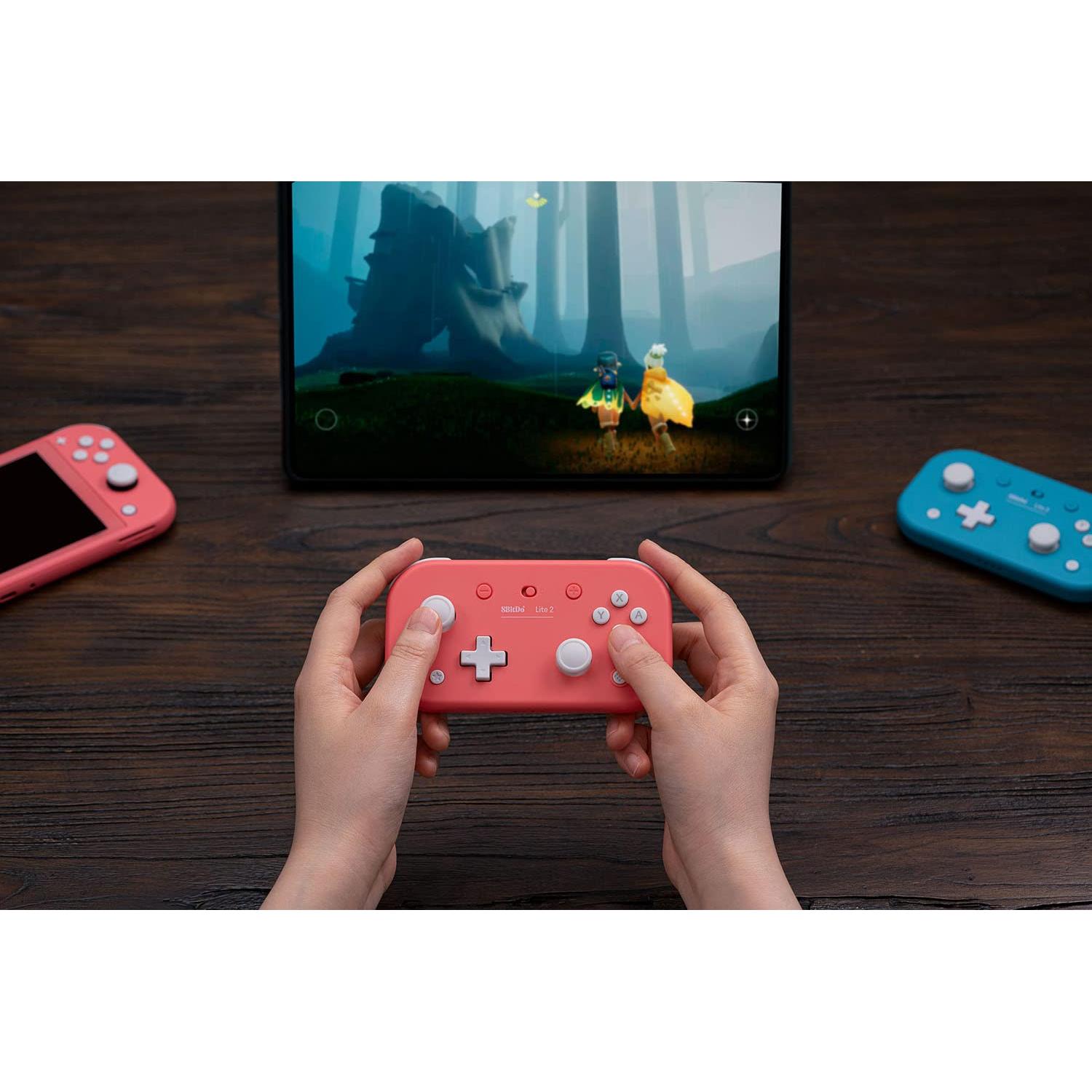 Controlador Bluetooth 8Bitdo Lite 2 Rosa para Switch y Android