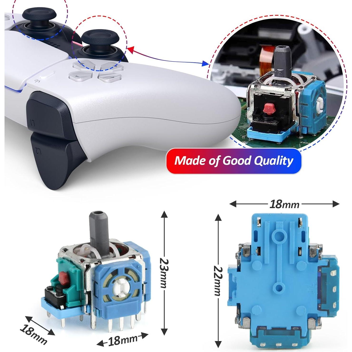 Reemplazo Joysticks Analógicos PS5 Sony - 2 Piezas Azul