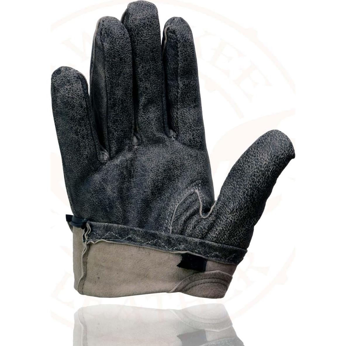 Guantes de Moto Milwaukee Leather MG7507 Cuero Gris Transpirables