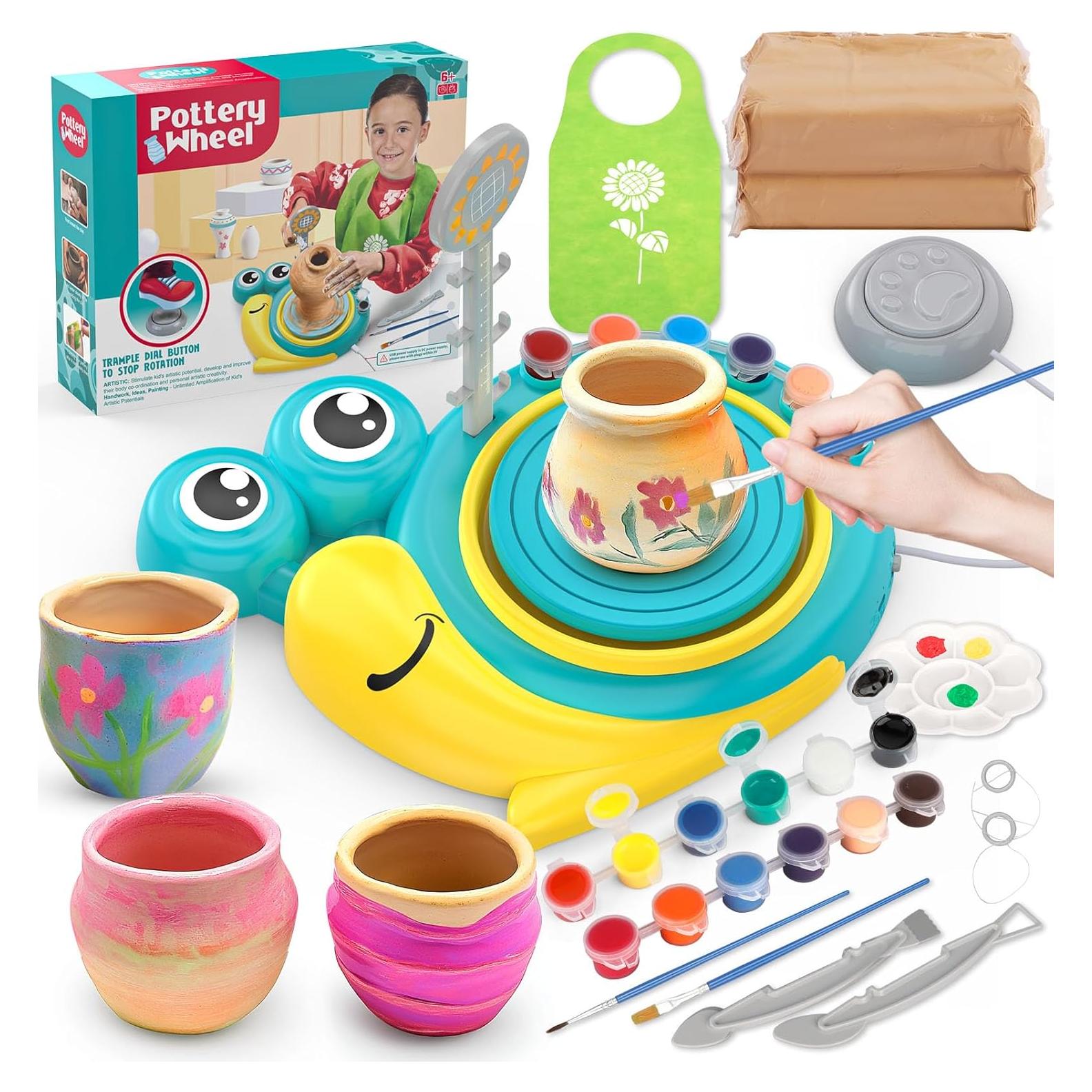 Torno de Alfarería Aujazyble Kit Completo para Niños