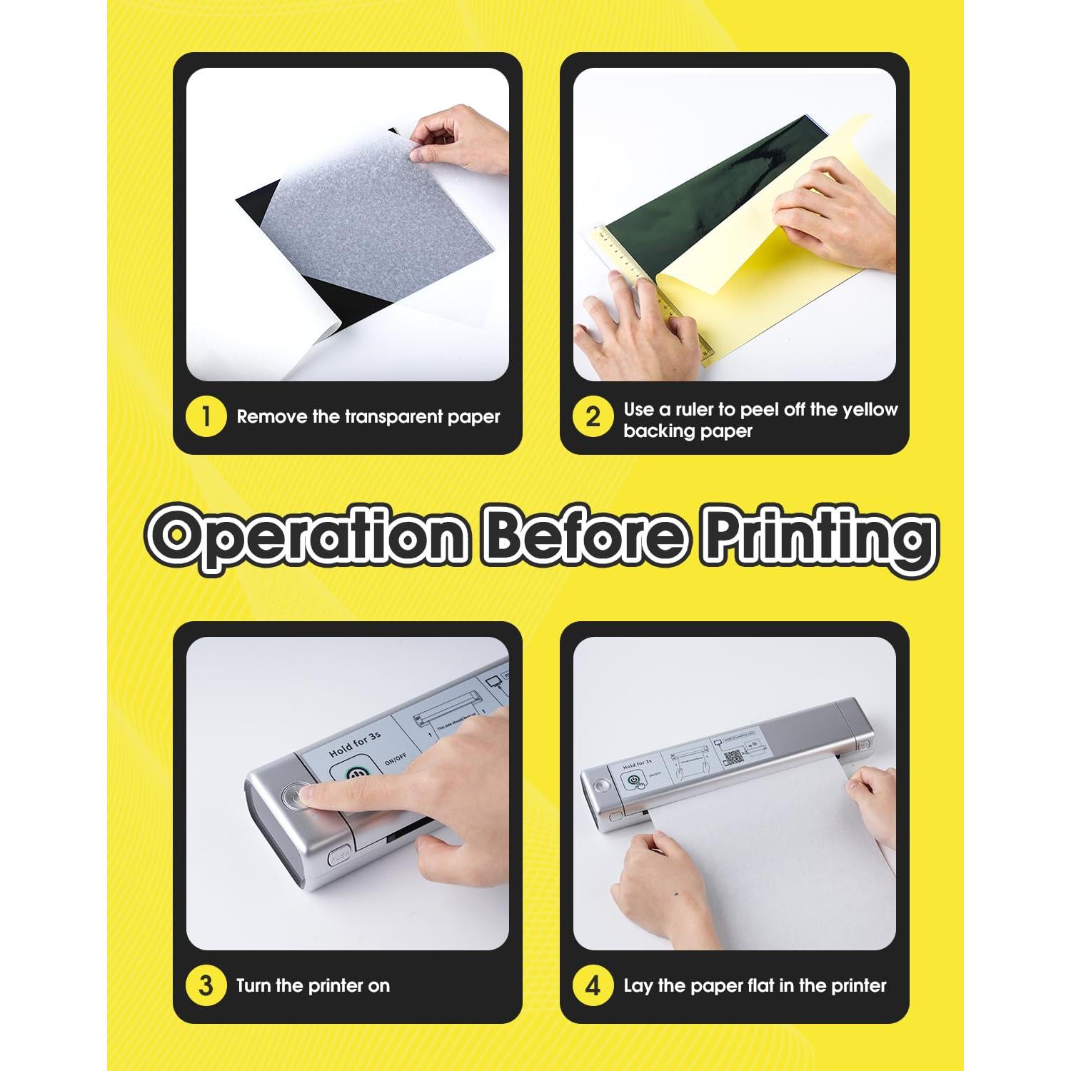 Impresora de Tatuajes Phomemo M08F Bluetooth Portátil Plata