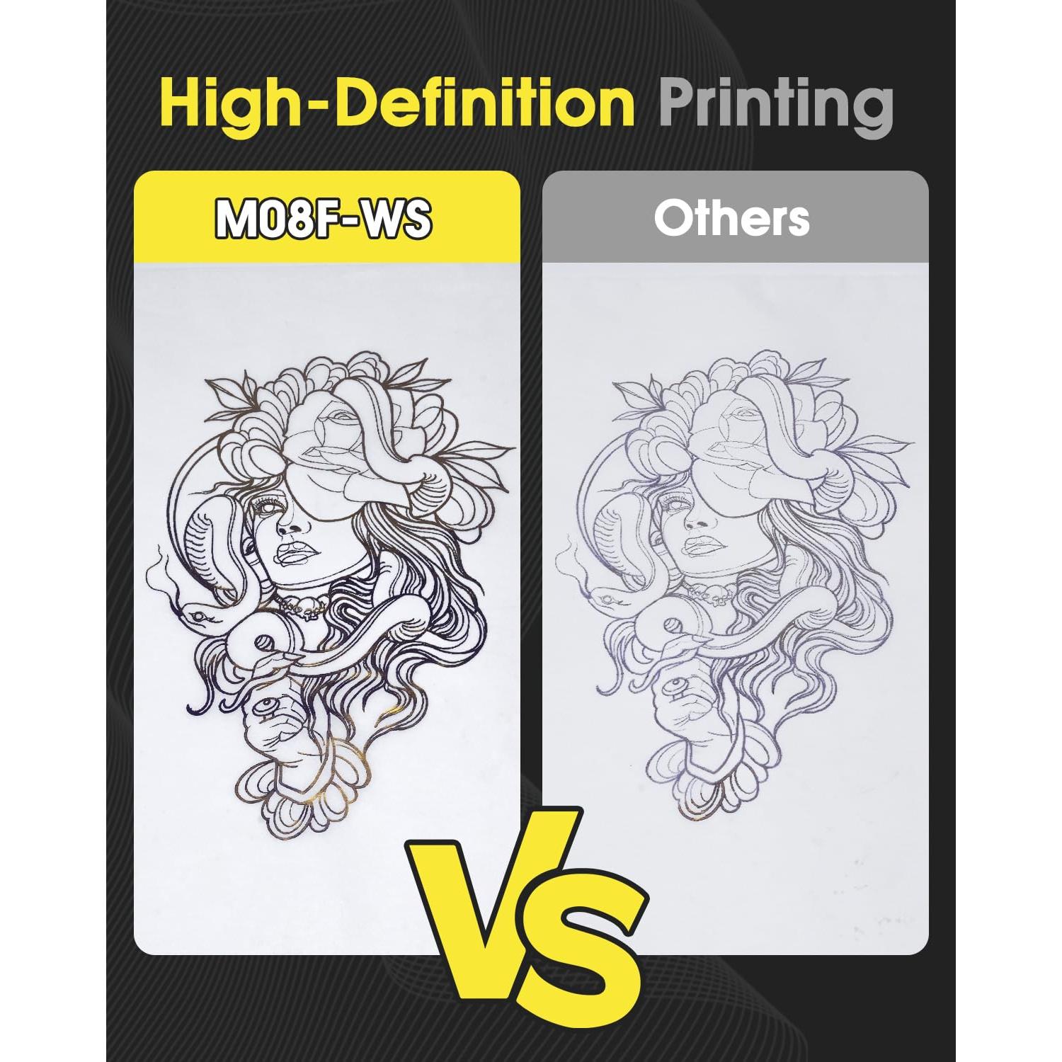 Impresora de Tatuajes Phomemo M08F Bluetooth Portátil Plata