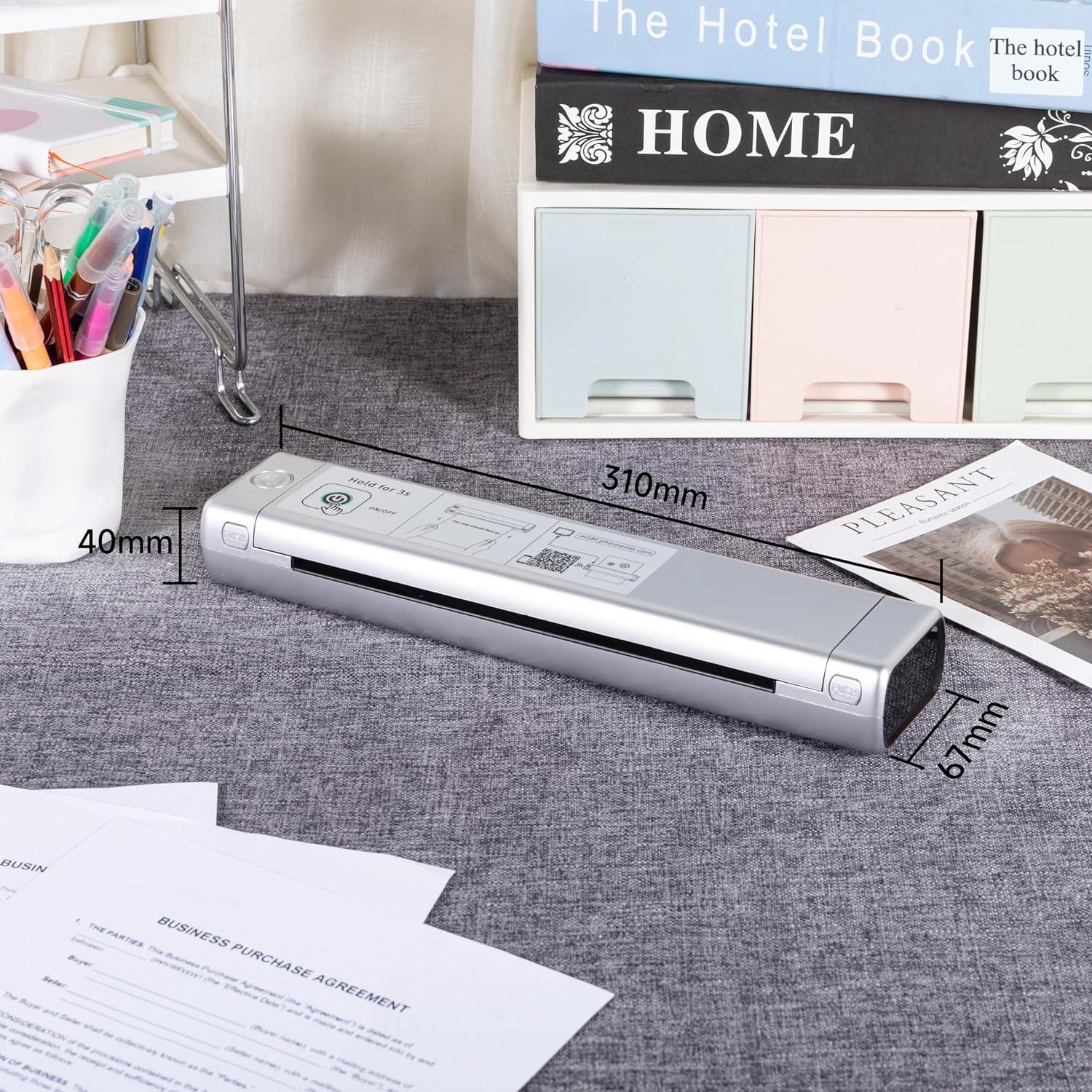 Impresora de Tatuajes Phomemo M08F Bluetooth Portátil Plata