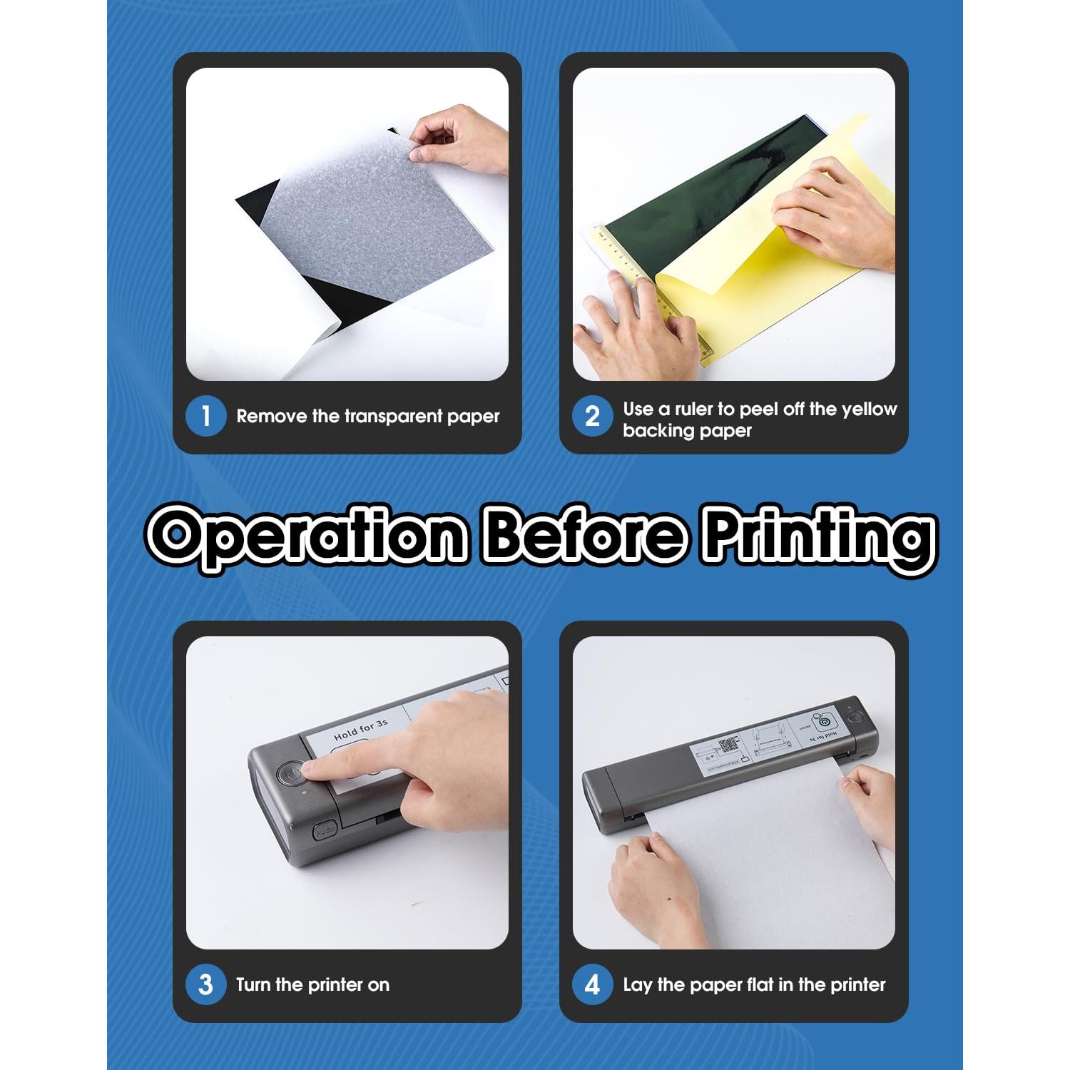 Impresora de Plantillas Phomemo M08F Bluetooth Portátil