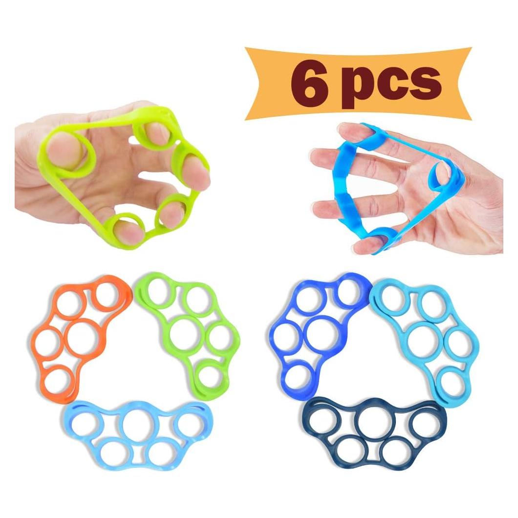 Ejercitador de Dedos Pnrskter 6 PCS - Fortalecedor de Agarre