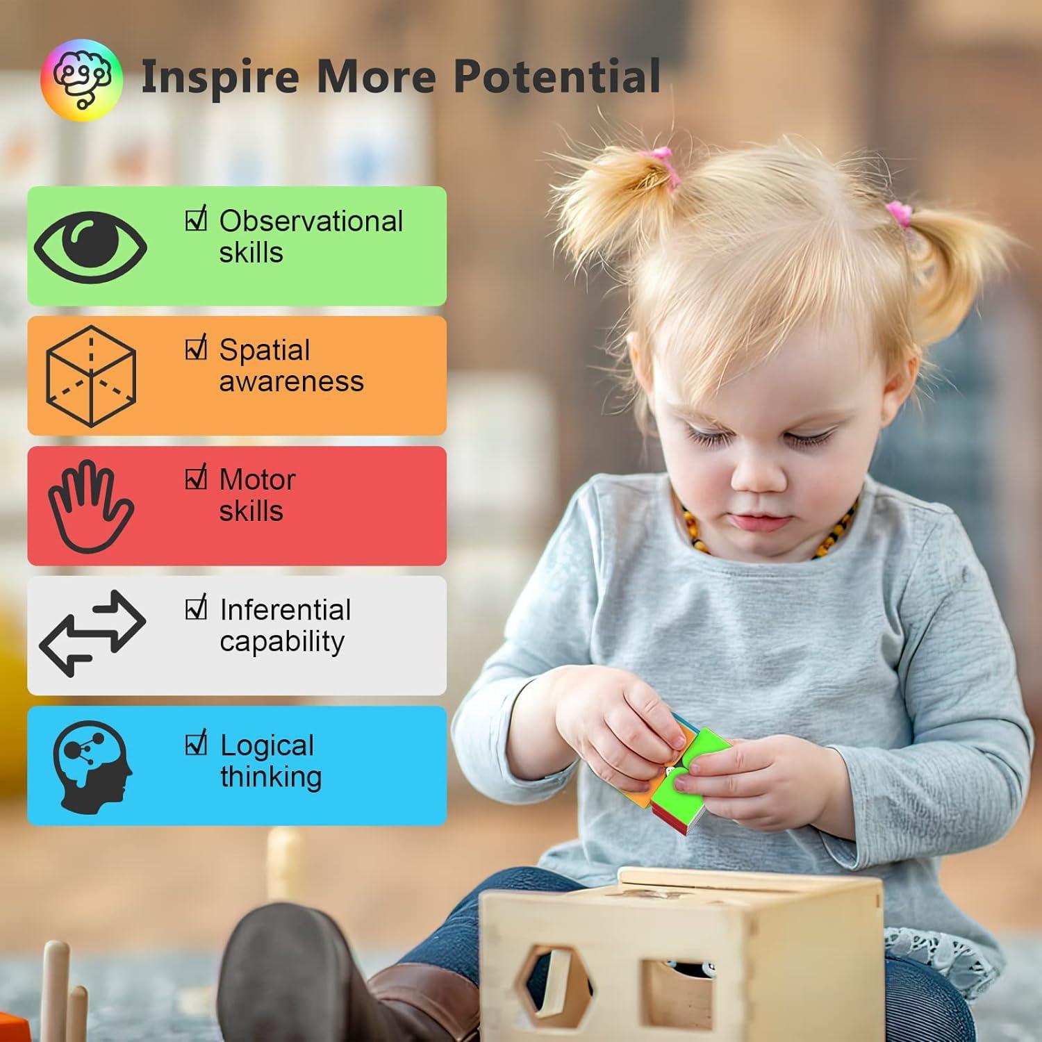 Set de Cubos Mágicos Vdealen 2x2 3x3 4x4 para Niños