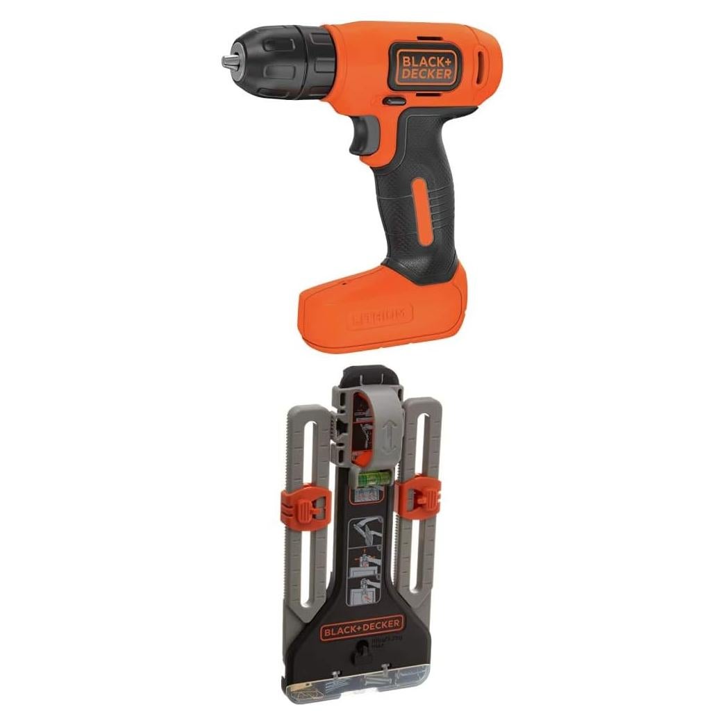 Taladro Inalámbrico BLACK+DECKER 8V con Kit de Colgado
