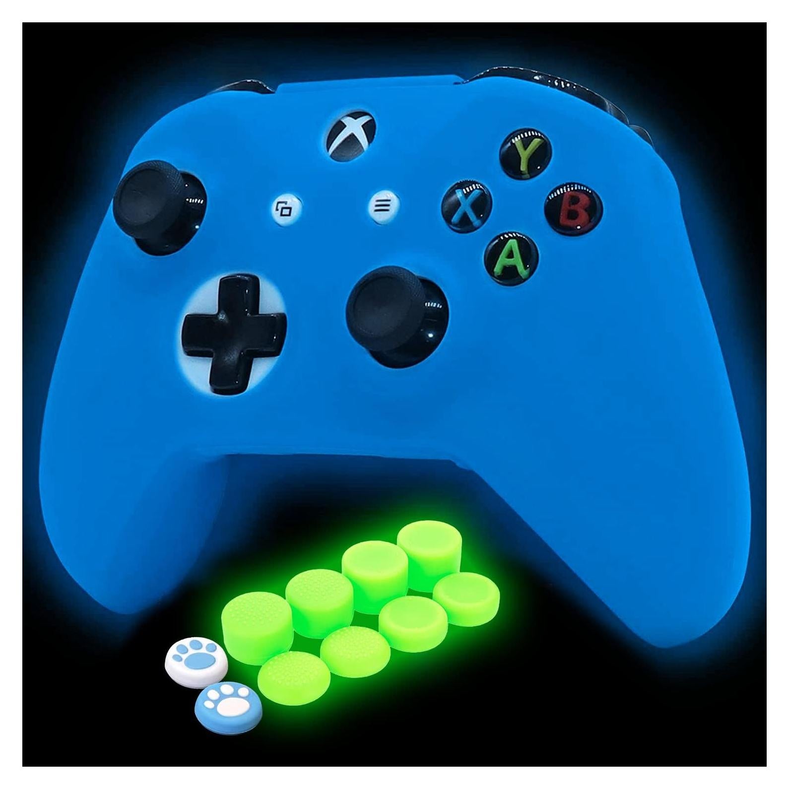 Funda de Silicona Azul para Controlador Xbox One S/X Antideslizante