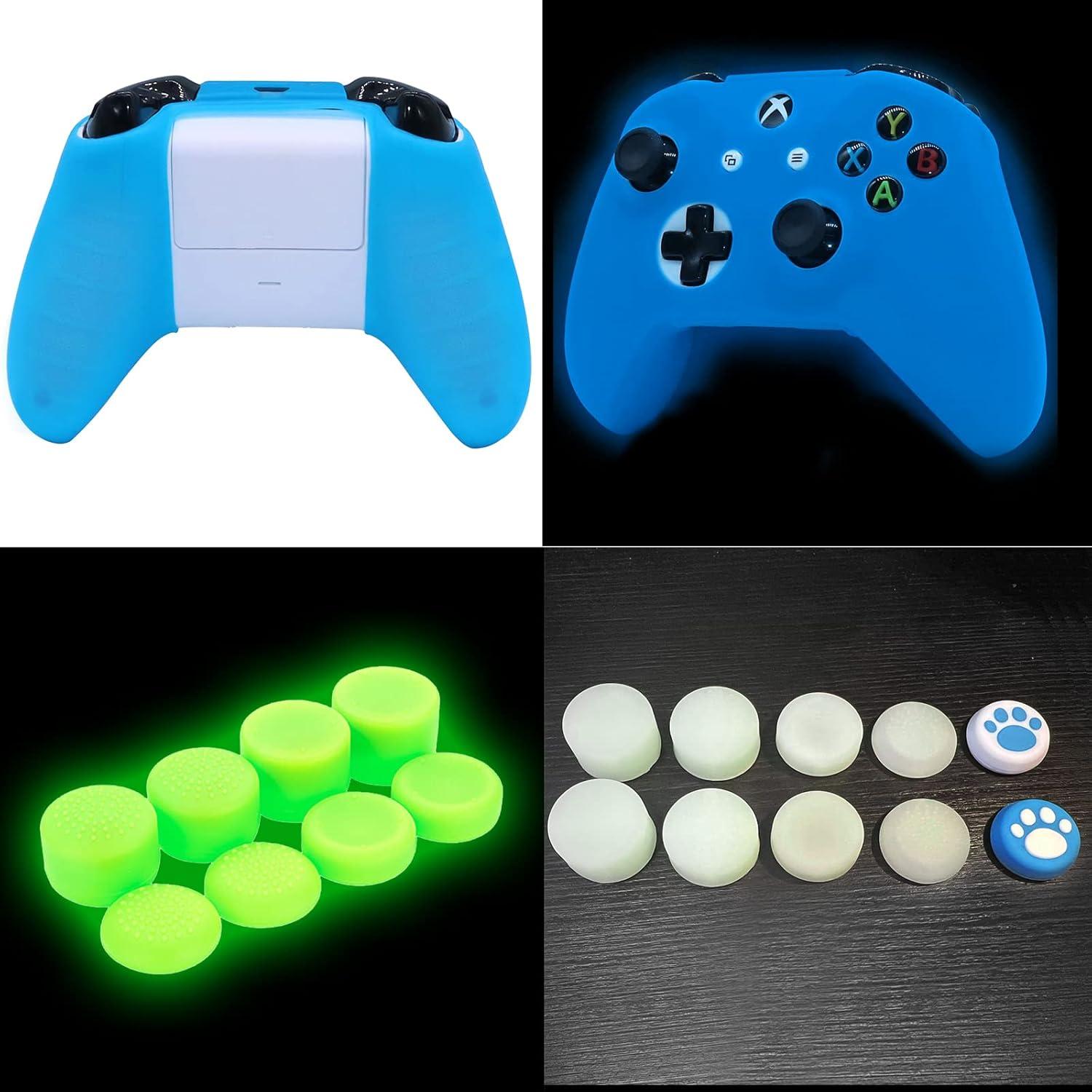 Funda de Silicona Azul para Controlador Xbox One S/X Antideslizante