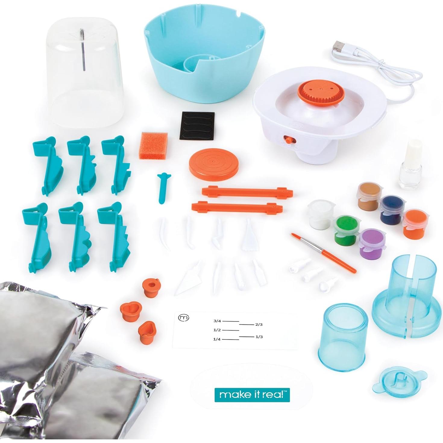 Mini Estudio de Cerámica Deluxe Hazlo Real - Kit DIY 46 Piezas