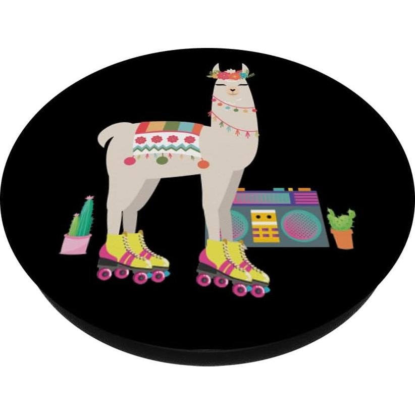 PopSockets Adhesivo Llama Patín Retro 70s 80s Cactus