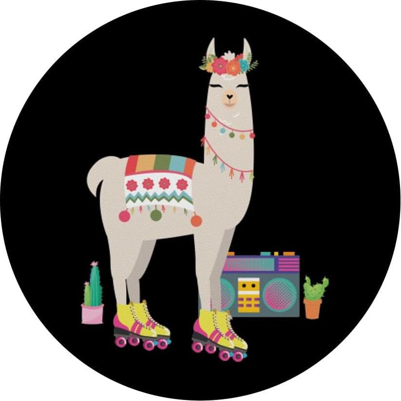 PopSockets Adhesivo Llama Patín Retro 70s 80s Cactus