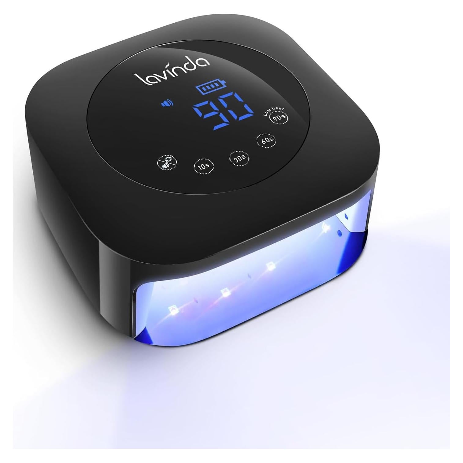 Lámpara UV para Uñas Lavinda 54W Recargable con Pantalla Táctil