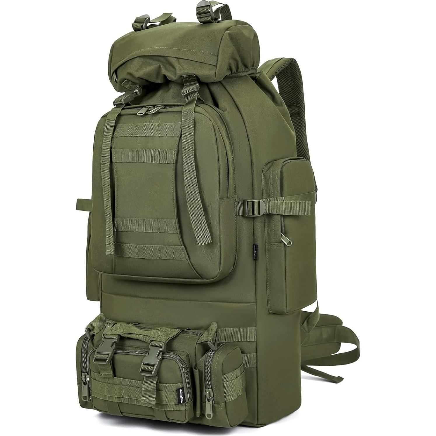 Mochila de Camping King'sGuard 100L Militar Impermeable