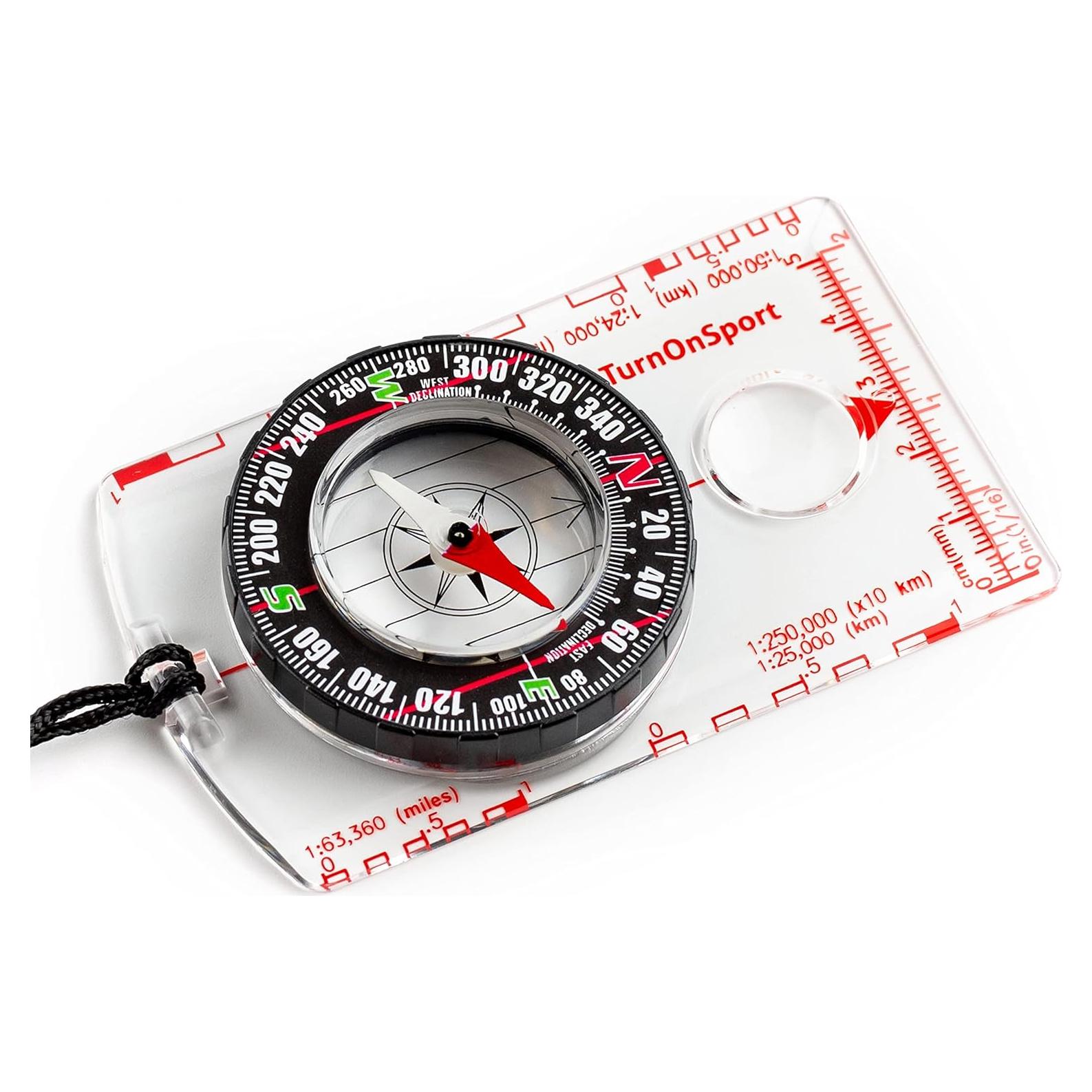 Brújula TurnOnSport - Brújula Compacta para Senderismo