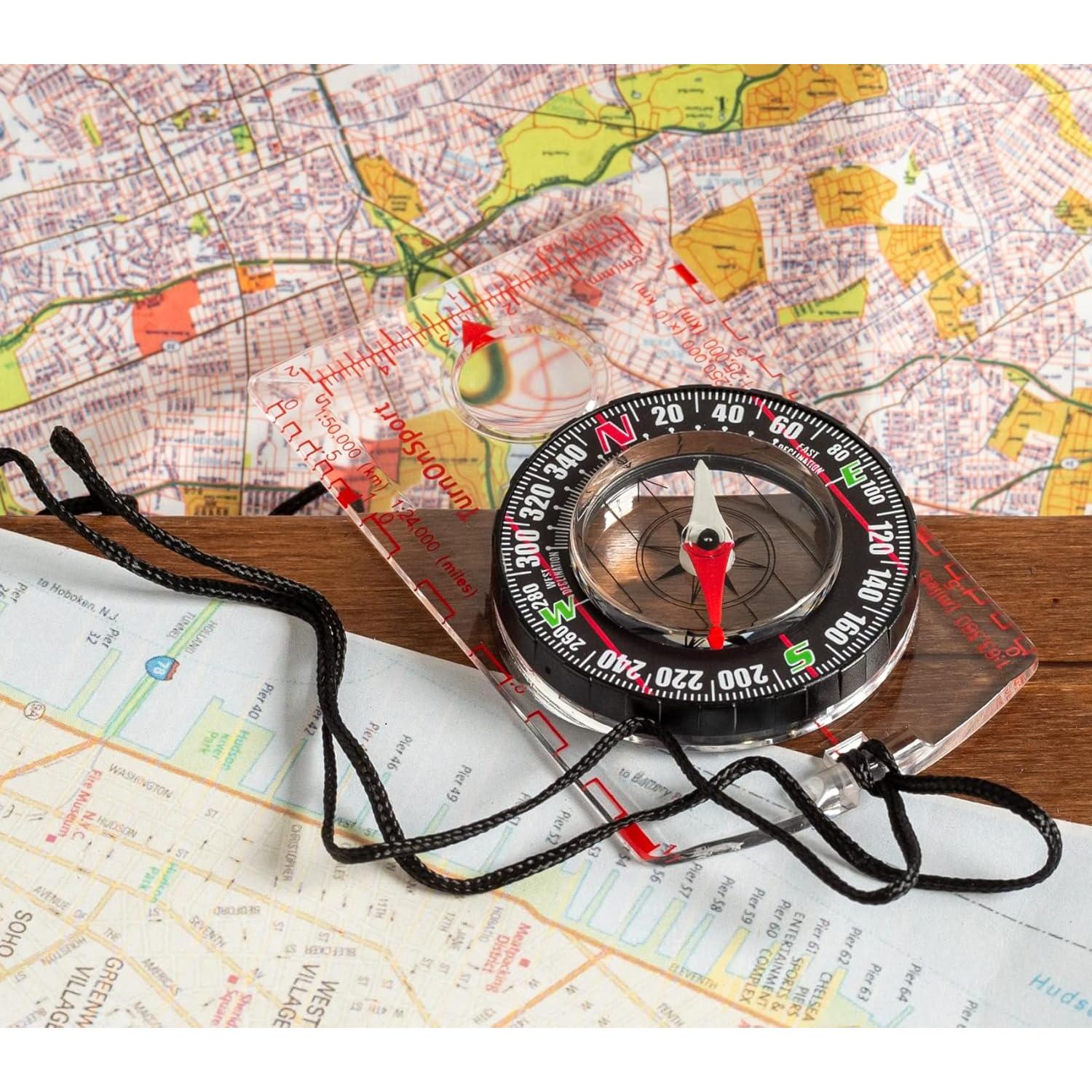 Brújula TurnOnSport - Brújula Compacta para Senderismo