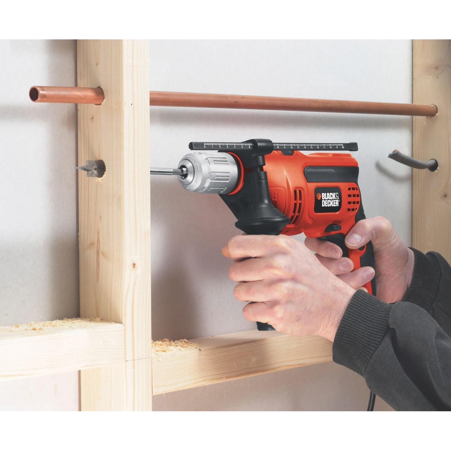 BLACK+DECKER Hammer Drill, 1/2-Inch, 6.0-Amp (DR670)