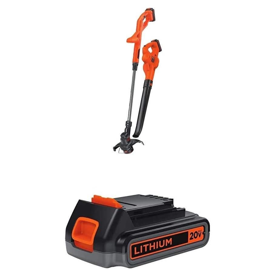 Cortadora de Hilo BLACK+DECKER 20V MAX con Batería Extra 2.0Ah