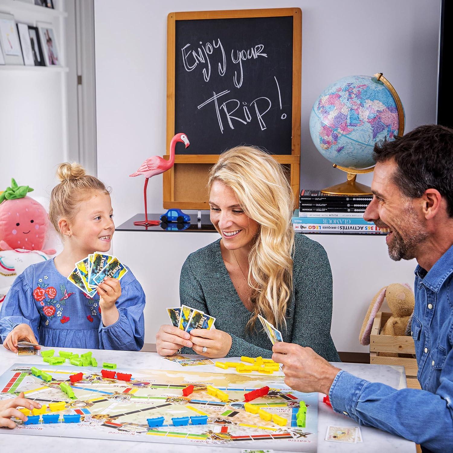 Ticket to Ride Primer Viaje - Juego de Mesa Familiar 2-4 Jugadores