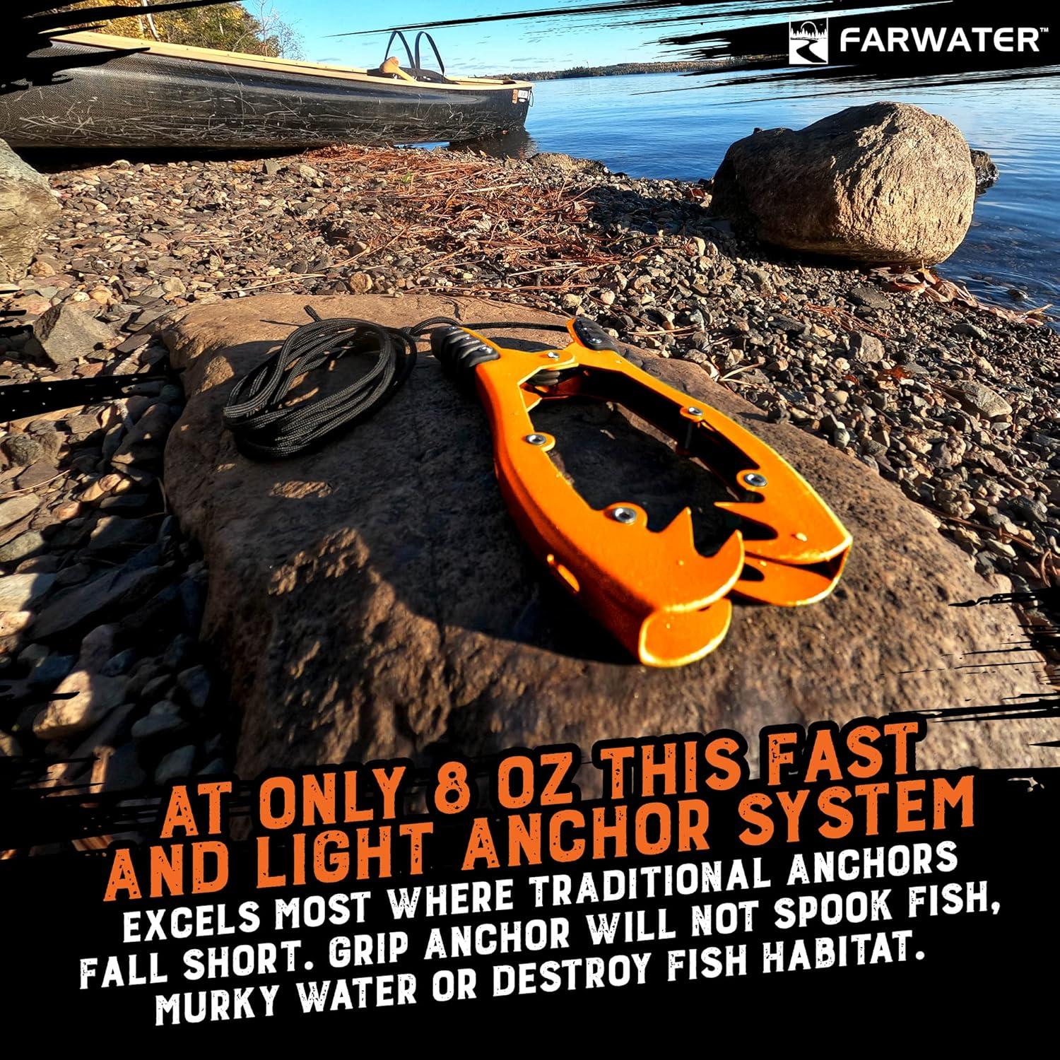 Agarradera de Ancla FARWATER para Kayak 4,57 m Naranja