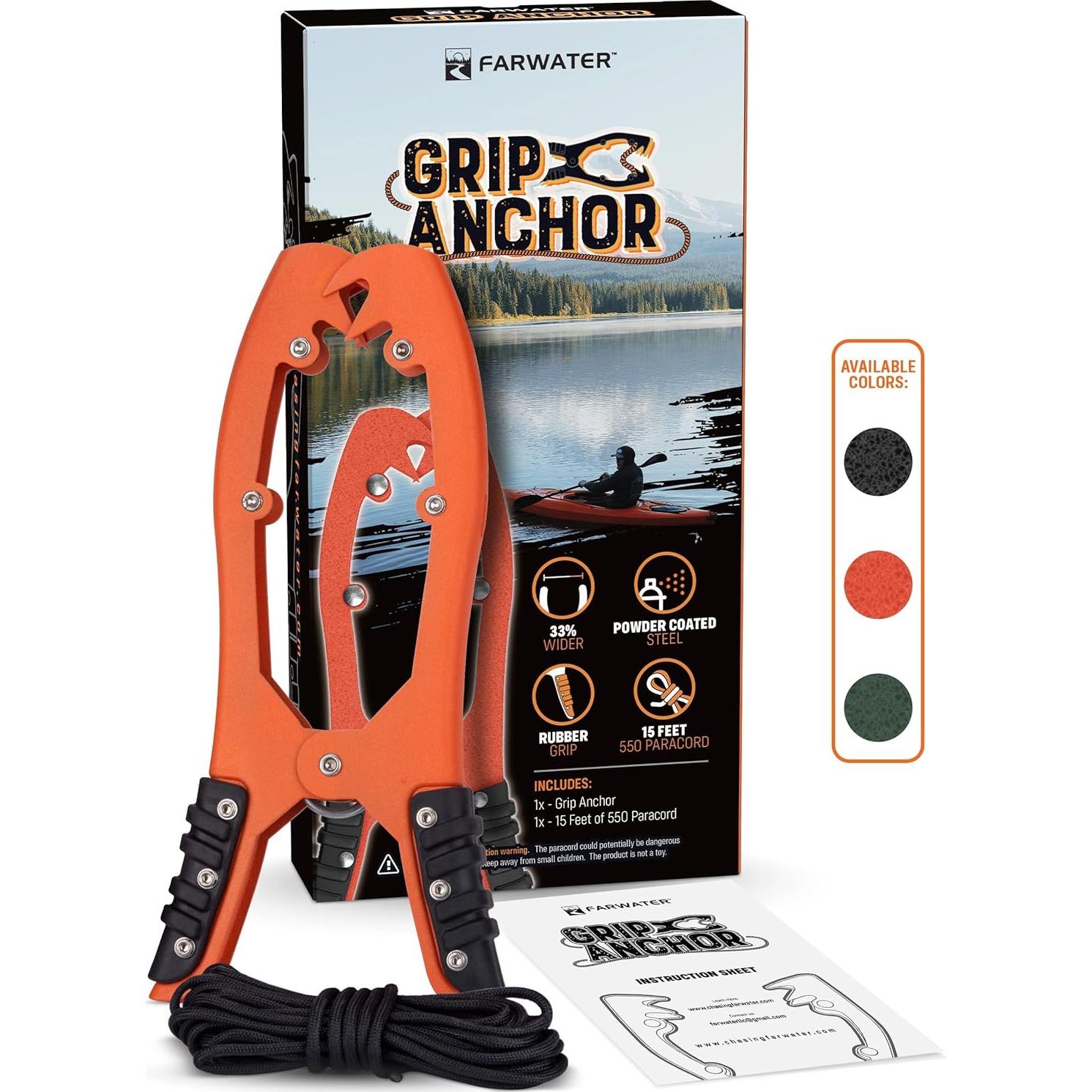 Agarradera de Ancla FARWATER para Kayak 4,57 m Naranja