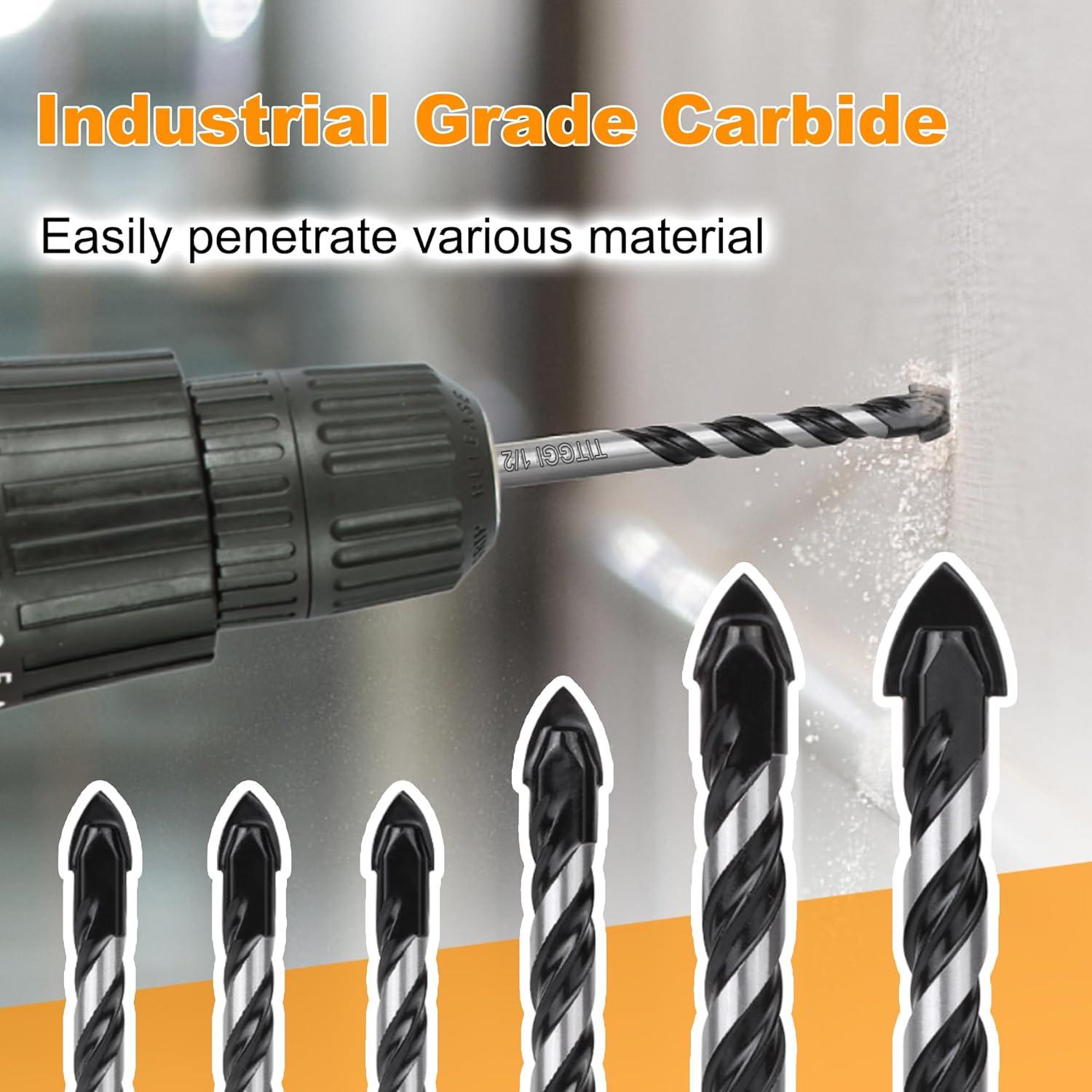 Juego de Brocas de Concreto TITGGI 6PCS Punta Carburo