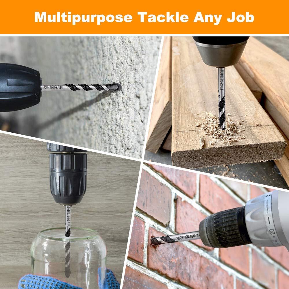 Juego de Brocas de Concreto TITGGI 6PCS Punta Carburo