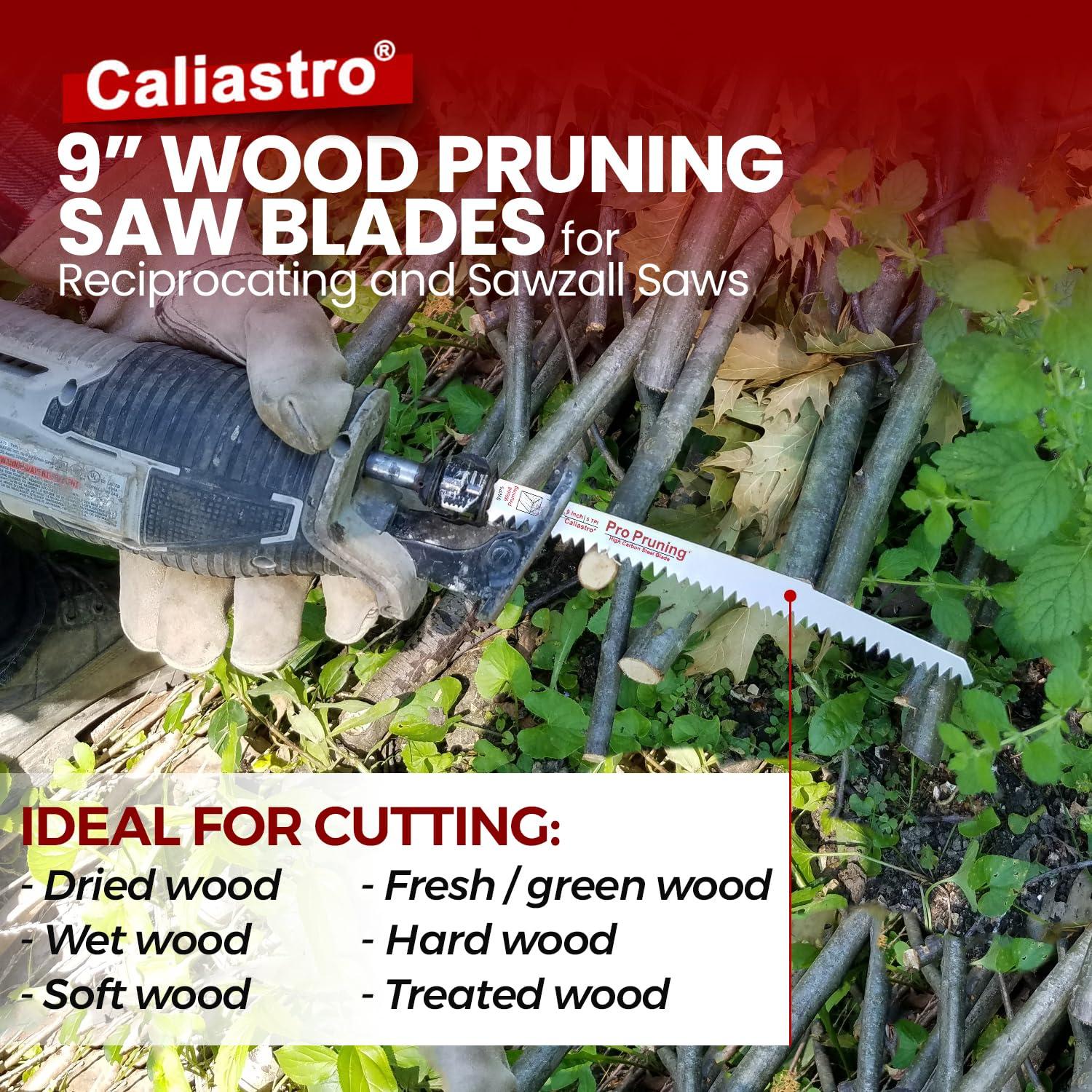 Paquete de 5 Sierras de Poda 23 cm Caliastro - Acero al Carbono