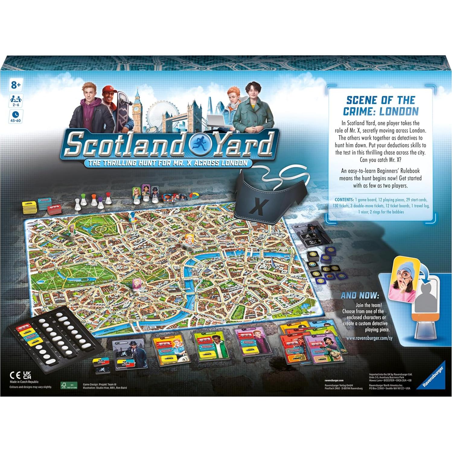 Juego de Mesa Scotland Yard Ravensburger - 2 a 6 Jugadores