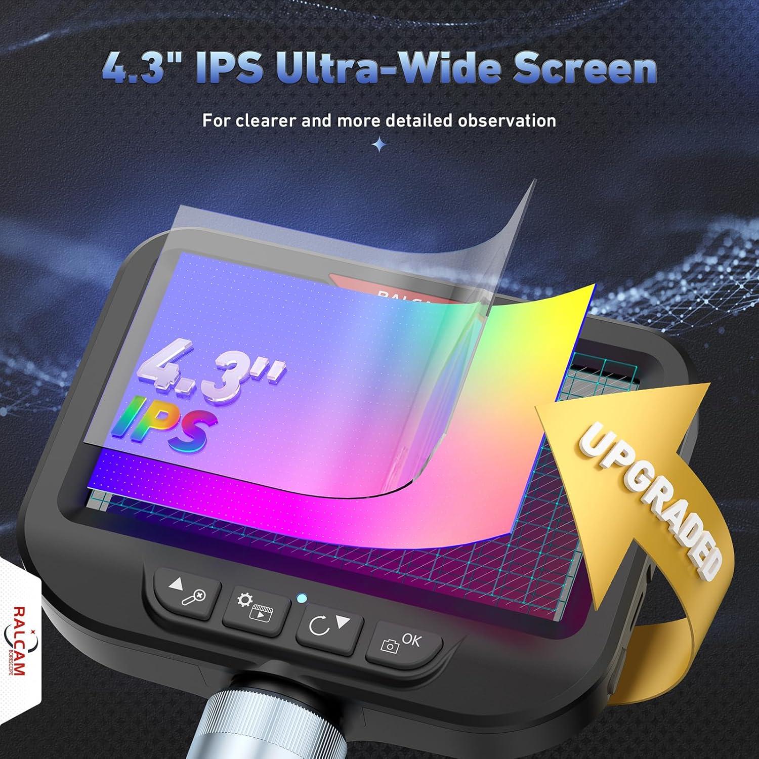 Borescope Articulado Ralcam F-6, 6.2mm, 1.0m Cable Flexible