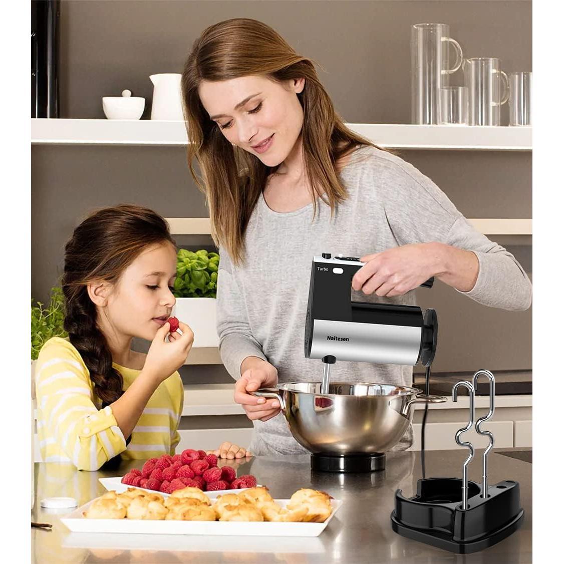Batidora Eléctrica de Mano Naitesen 600W 10 Velocidades Turbo