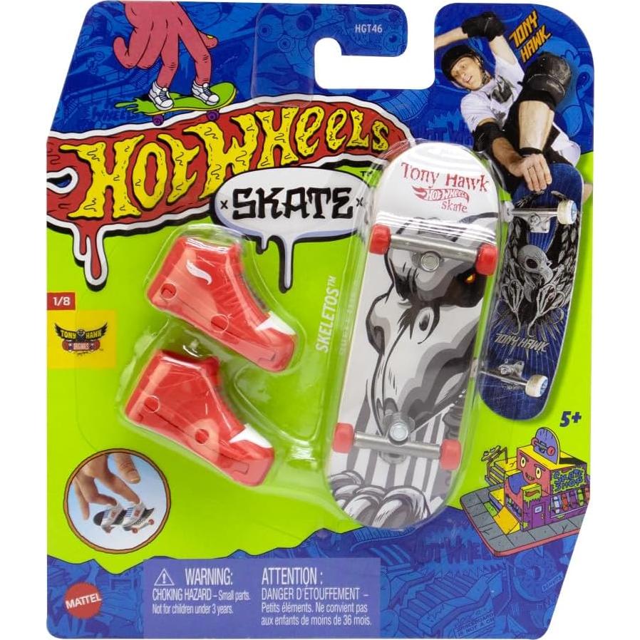 Mini Patineta Hot Wheels SKELETOS 10 cm con zapatos