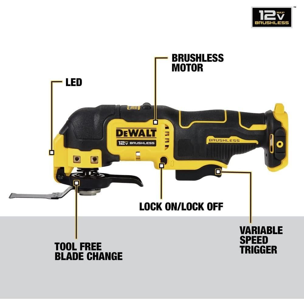 Herramienta Oscilante Inalámbrica DEWALT XTREME 12V MAX DCS353B