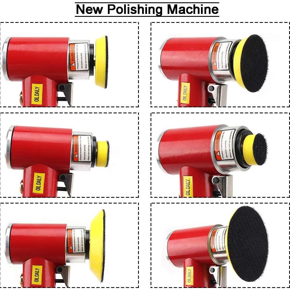 Kit de Lijadora de Aire SI FANG 48 Piezas 1-3" Rojo