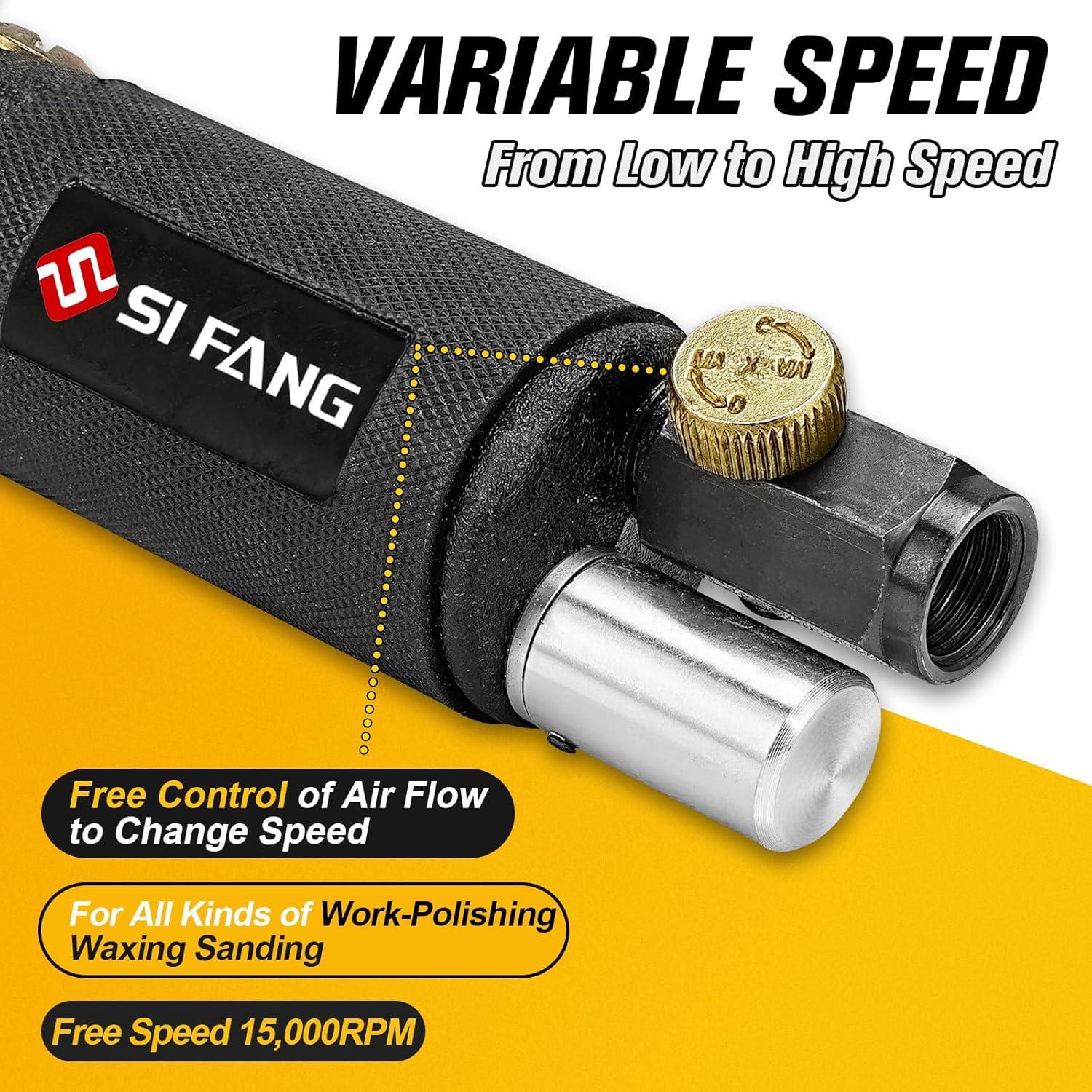 Lijadora Orbital SI FANG 2" y 3" Kit Pulido Profesional