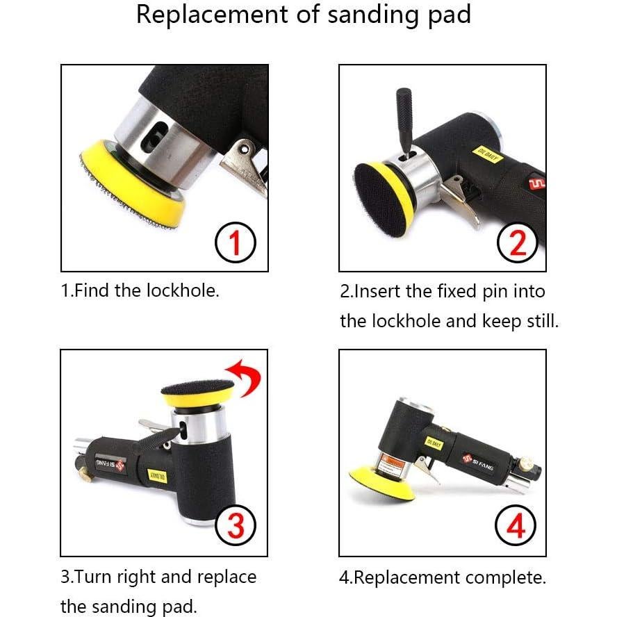 Lijadora Orbital SI FANG 2" y 3" Kit Pulido Profesional