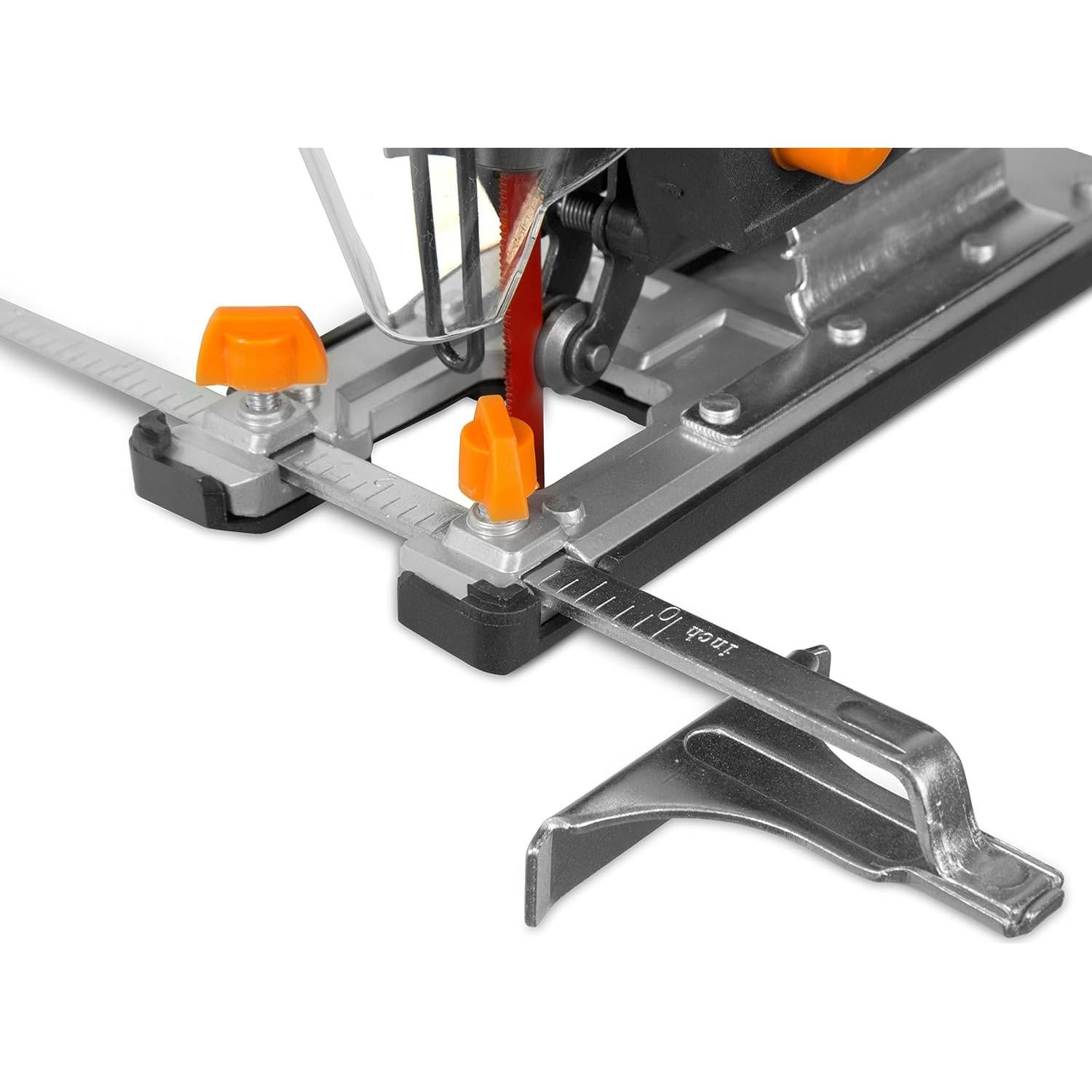 WEN 33606 6.6-Amp Variable Speed Orbital Jig Saw with Laser and LED Light,Black, Silver