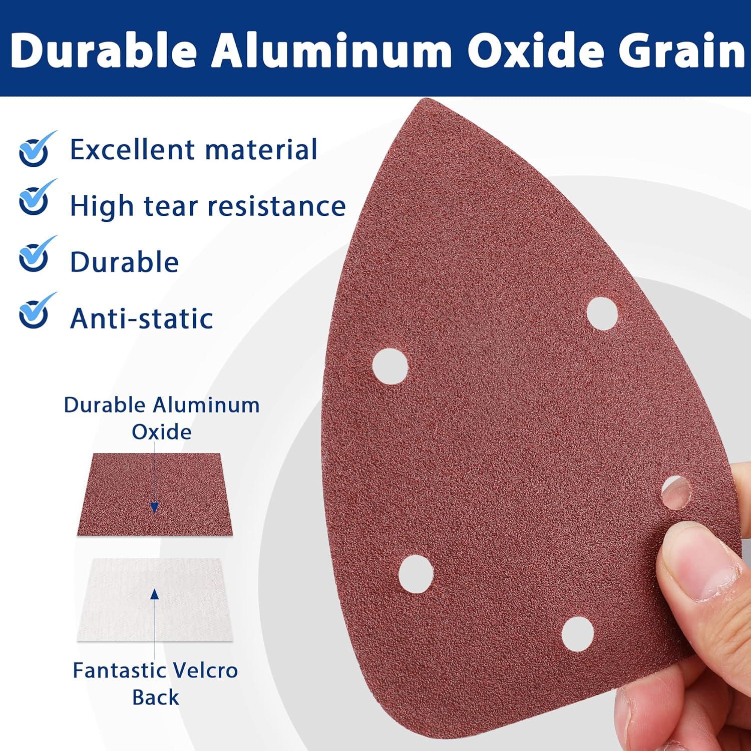 WORKPRO 150 Almohadillas de Lijado para Mouse 13.97x8.89cm Granos Variados