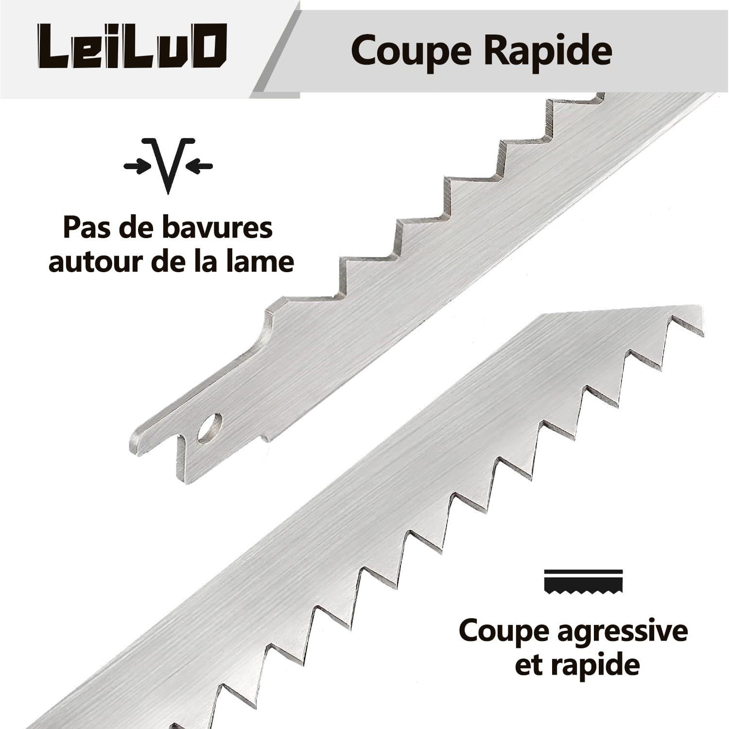 Cuchillas de Sierra Recíproca LEILUO 30.48cm Acero Inoxidable 5 Pzas