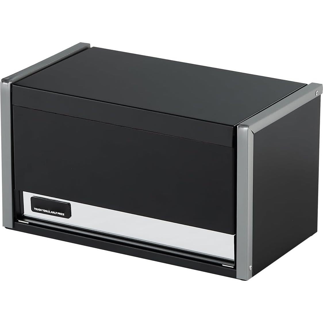 VEVOR Metal Tool Box, 8.6-inch, Portable Metal Tool Box with 3 Drawers, Small Tool Chest with EVA Liners and PP Feet Pads, Heavy-Duty Steel With Ball Bearing Opening and Powder Coated Finish, Black