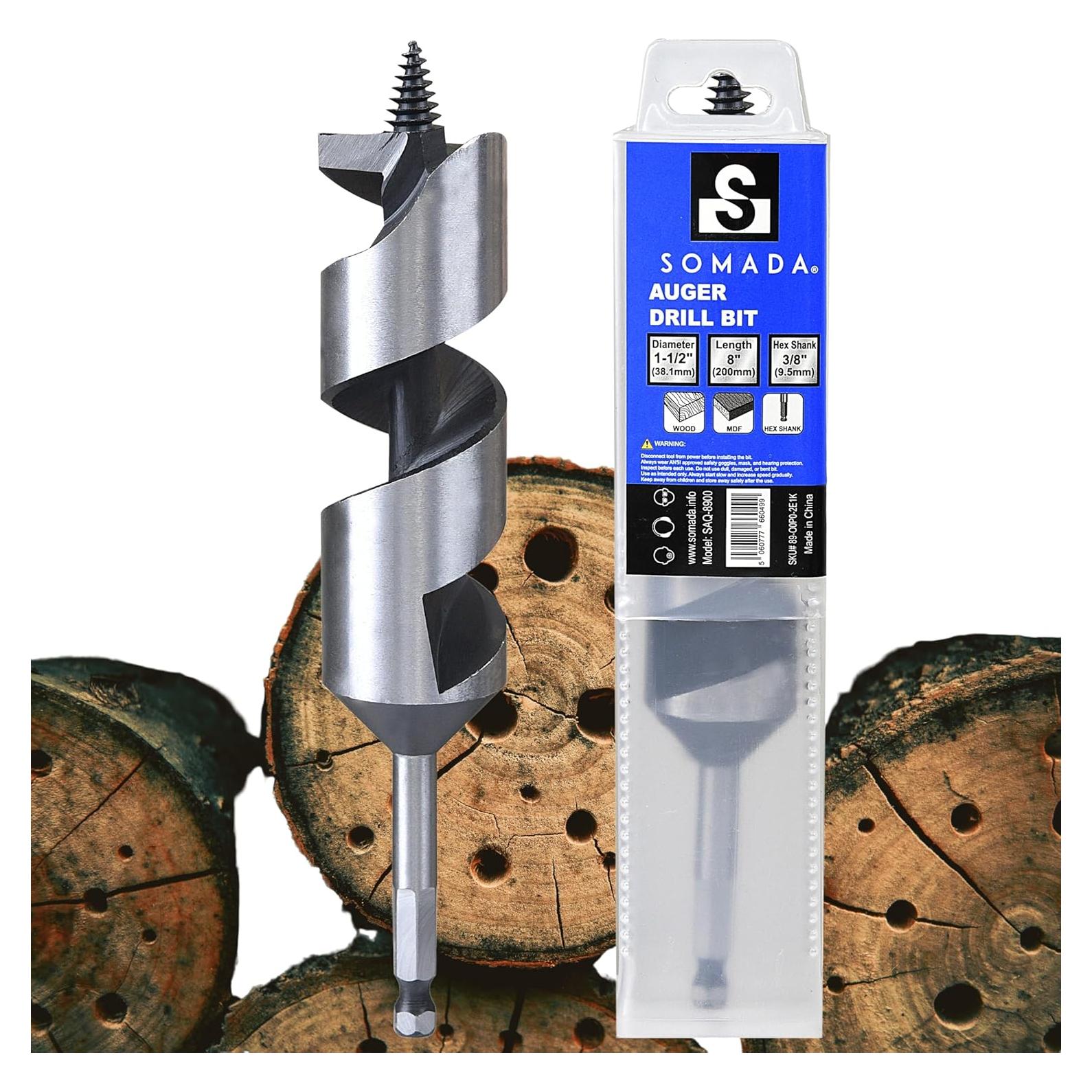 Broca de Auger SOMADA 3.81 cm x 20.32 cm para Madera